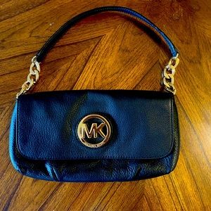 Michael Kors clutch Black and gold